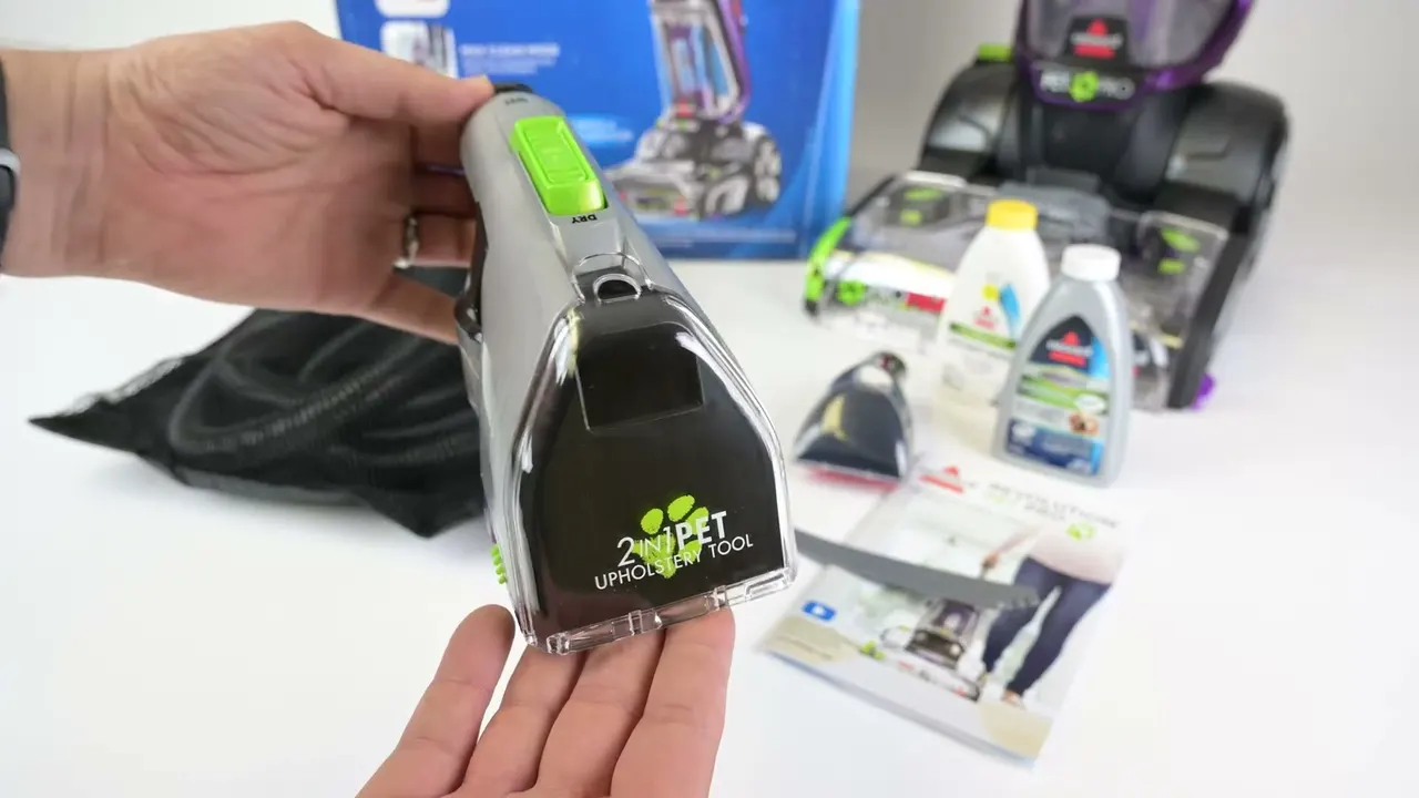 One tester called the accessory brush the reach-for tool on stairs and sofas.