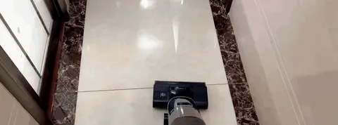 Several testers confirmed flush cleaning right along walls and cabinet bases.