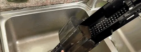 The dirty tank empties by hand after every session, and testers say use a toilet, not a sink.